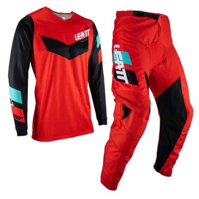 комплект,мъжки,тениски,дамски,тениски,leatt,moto,3.5,off,road,set,red,(red)