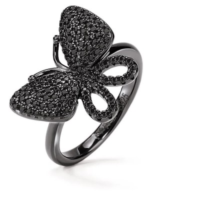 бижутерия,folli,follie,3r17s062kk,56,ring,black,(black)