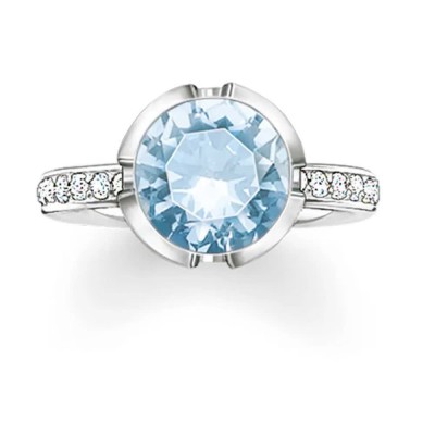 бижутерия,thomas,sabo,037,059,31,54,ring,silver,(blue,silver)