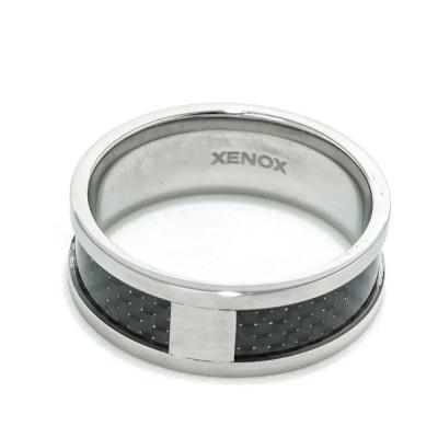 бижутерия,xenox,x1482,52,ring,black,silver,(black)