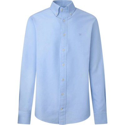 риза,с,дълъг,ръкав,мъжки,ризи,hackett,washed,oxford,long,sleeve,shirt,blue