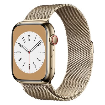 часовник,часовници,apple,series,8,gps+cellular,45,mm,watch,golden,(gold,stain,mila)