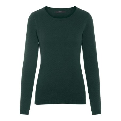 блуза,дамски,пуловери,дамски,плетени,дрехи,vero,moda,o,neck,care,sweater,green,(green)