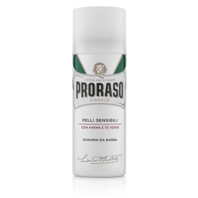 бръснене,proraso,sensitive,green,tea,50ml,shaving,foam,clear
