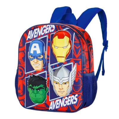 раница,раници,karactermania,the,avengers,3d,the,four,marvel,backpack,red,(multicolor)