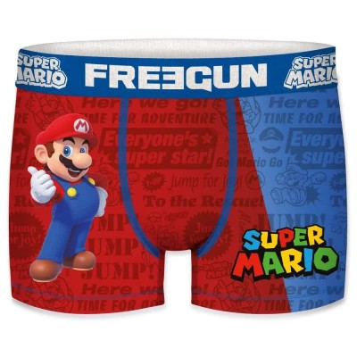 боксерки,детско,бельо,freegun,super,mario,mario,boxers,blue,(blue,red)