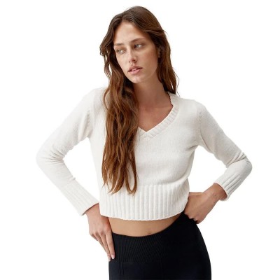 блуза,дамски,пуловери,дамски,плетени,дрехи,born,living,yoga,lais,sweater,off,white,(white)