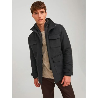 яке,мъжки,якета,jack,&,jones,blaparker,wool,field,sn,jacket,black