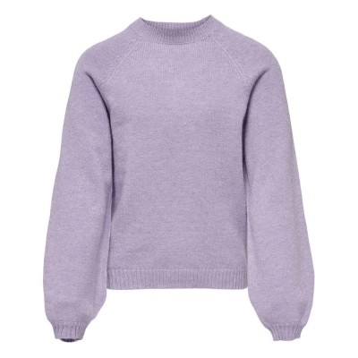 блуза,детски,блузи,only,lesly,kings,sweater,purple,(dewberry,detail,w.,melange)