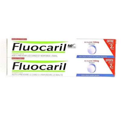 хигиена,тяло,fluocaril,bi,145,encias,2x75ml,toothpaste,clear