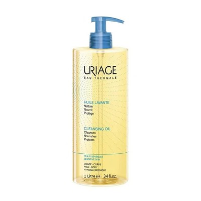 козметика,за,почистване,uriage,huile,nettoyante,1000ml,make,up,remover,golden