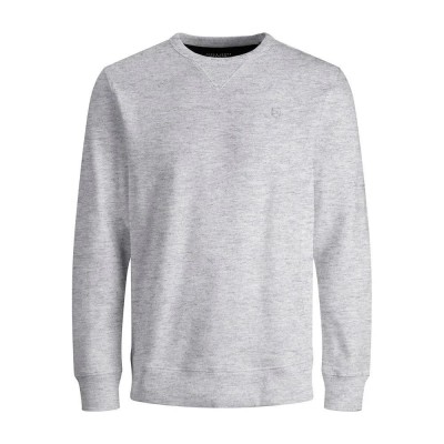 блуза,мъжки,пуловери,jack,&,jones,pima,sweatshirt,grey,(detail,melange,grey,melange)