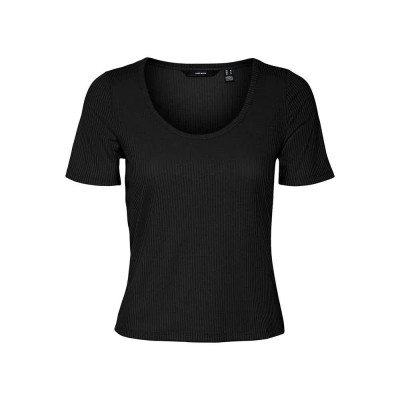 тениска,дамски,тениски,vero,moda,ivy,ss,short,sleeve,t,shirt,jrs,bf,short,sleeve,t,shirt,black,(black)