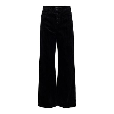 панталони,дамски,панталони,vero,moda,kathy,shr,wide,cord,pants,black,(black)