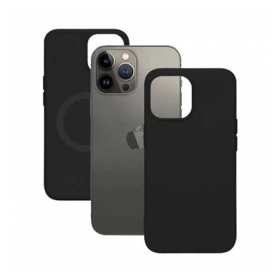 други,аксесоари,ksix,soft,magcharge,bulk,iphone,14,pro,silicone,phone,case,black,(black)
