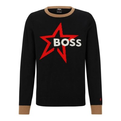 блуза,мъжки,пуловери,boss,m100384,pm,10250927,01,sweater,black,(black)