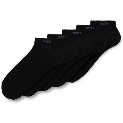чорапи,мъжки,чорапи,boss,uni,10244663,01,short,socks,5,pairs,black,(black)