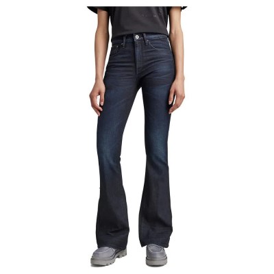 дънки,дамски,панталони,g,star,3301,flare,fit,jeans,blue,(worn,in,naval,blue,cobler)