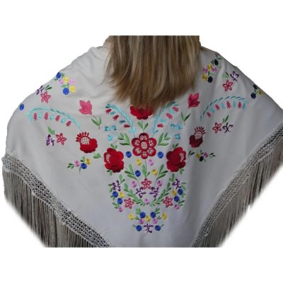 ръкавици,шапки,и,шалове,flamenco,pgm3933,handkerchief,white