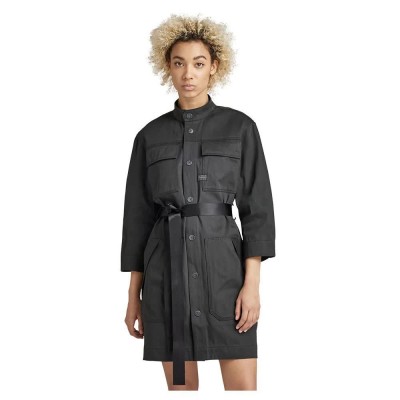 рокля,дамски,поли,и,рокли,g,star,d17878,d189,long,sleeve,dress,black,(raw,denim)