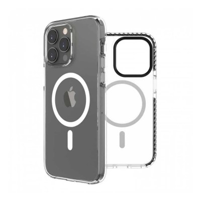 други,аксесоари,muvit,for,change,recycletek,magsafe,shockproof,3m,iphone,14,pro,max,silicone,phone,case,clear,(clear,black)