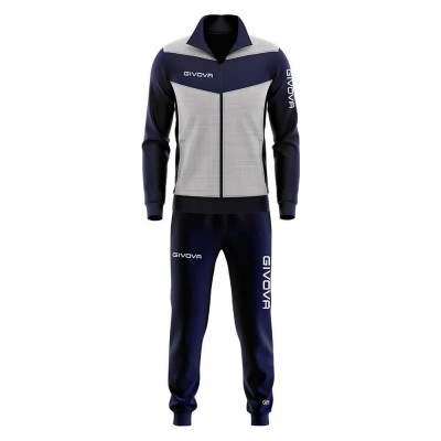 анцуг,мъжки,анцузи,givova,luxury,visa,tracksuit,light,grey,melange,navy,blue,(blue,grey)