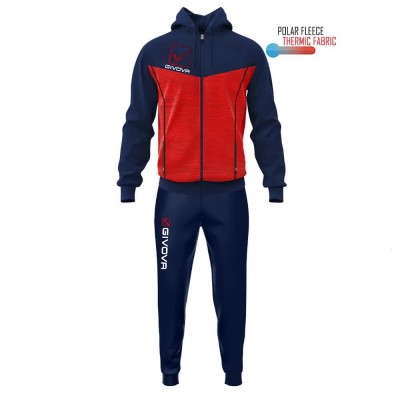 анцуг,детски,анцузи,givova,visa,melange,tracksuit,black,(blue,red,melange)