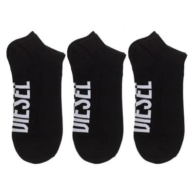 чорапи,мъжки,чорапи,diesel,00si8h,0ldaz,half,short,socks,3,pairs,black,(black)