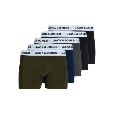 боксерки,мъжко,бельо,jack,&,jones,basic,white,wb,boxers,5,units,multicolor,(forest,night,pack,navy,blazer,dark,grey,melange,black)