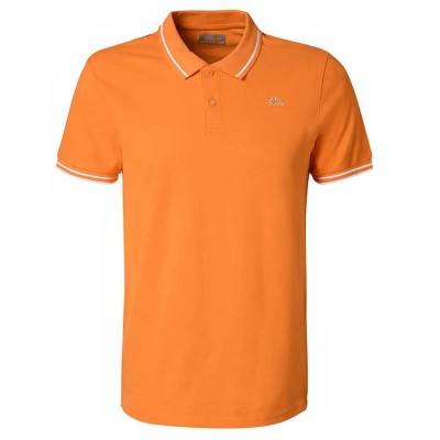 мъжки,блузи,с,яка,kappa,ezio,korporate,short,sleeve,polo,orange,popsicle,white,(orange)