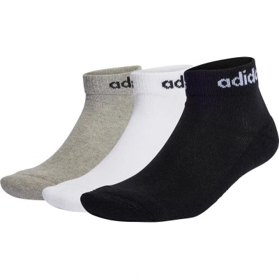 чорапи,дамски,чорапи,adidas,c,lin,3p,short,socks,3,pairs,multicolor,(grey)