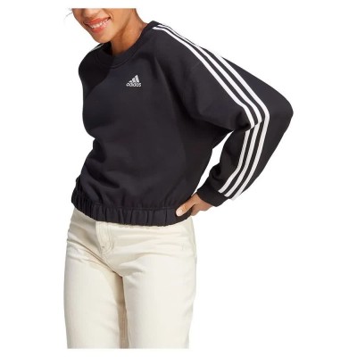блуза,дамски,блузи,adidas,3s,cr,sweatshirt,black,white,(black)