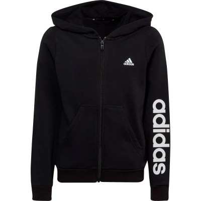 блуза,детски,блузи,adidas,lin,full,zip,sweatshirt,black
