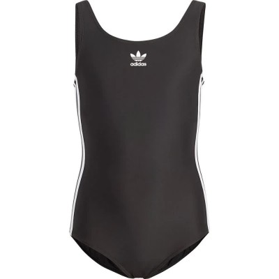 бански,костюм,детски,бански,костюми,adidas,ori,3s,swimsuit,black,(black,white)