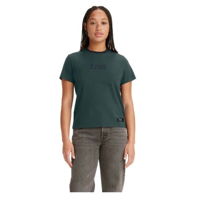 тениска,дамски,тениски,levi´s,®,graphic,classic,t,shirt,green,(dark,varsity,deep,sea,moss,total,eclipse,rib)