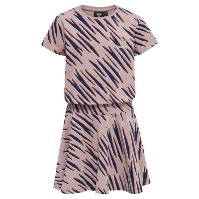 рокля,дамски,поли,и,рокли,hummel,amelia,short,sleeve,dress,pink,(woodrose)