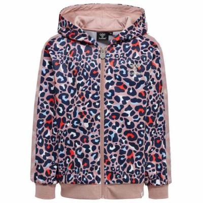 блуза,детски,блузи,hummel,leonora,full,zip,sweatshirt,pink,(woodrose)