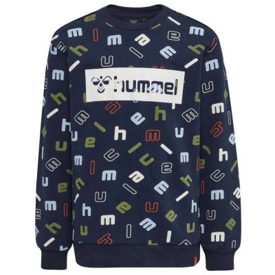 блуза,детски,блузи,hummel,letters,sweatshirt,black,(black,iris)