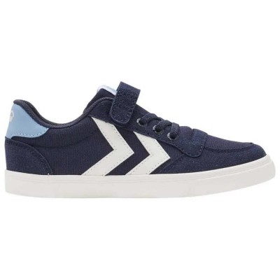 маратонки,детски,маратонки,hummel,slimmer,stadil,low,trainers,black,iris,(blue)