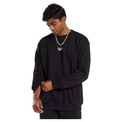 блуза,мъжки,пуловери,reebok,classics,small,vector,crew,sweatshirt,black