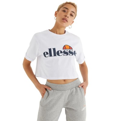 тениска,мъжки,тениски,дамски,тениски,ellesse,alberta,cropped,short,sleeve,v,neck,t,shirt,white,(white)