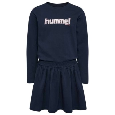 рокля,дамски,поли,и,рокли,hummel,aria,long,sleeve,dress,blue,(black,iris)