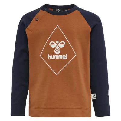 тениска,детски,тениски,hummel,ceasar,long,sleeve,t,shirt,brown,(sierra)