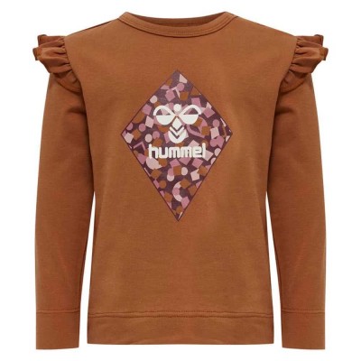 тениска,детски,тениски,hummel,cilja,long,sleeve,t,shirt,brown,(sierra)