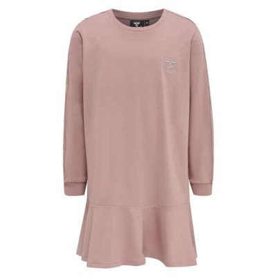 рокля,дамски,поли,и,рокли,hummel,evelyn,long,sleeve,dress,pink,(woodrose)