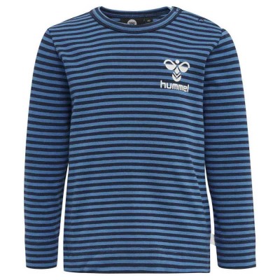 тениска,детски,тениски,hummel,mulle,long,sleeve,t,shirt,black,iris,(blue)