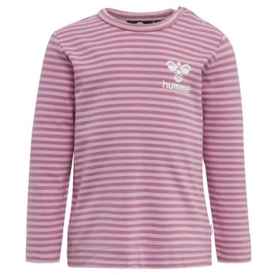 тениска,детски,тениски,hummel,mulle,long,sleeve,t,shirt,mauve,mist,(pink)