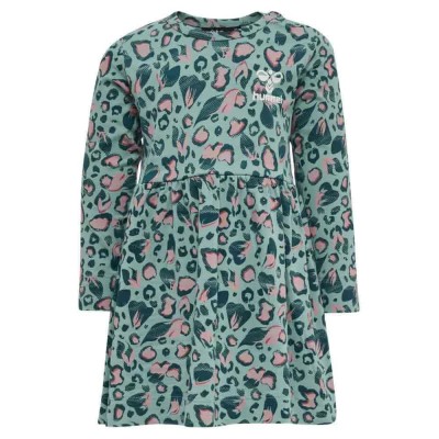 рокля,дамски,поли,и,рокли,hummel,sonja,long,sleeve,dress,green,(mineral,blue)