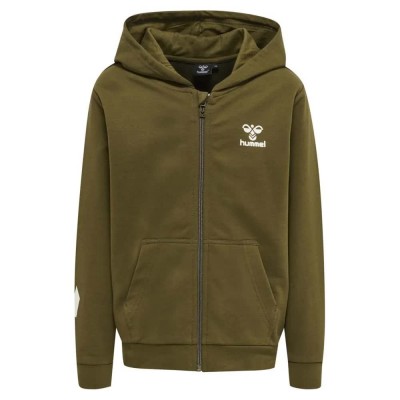 блуза,детски,блузи,hummel,trece,full,zip,sweatshirt,dark,olive,(green)