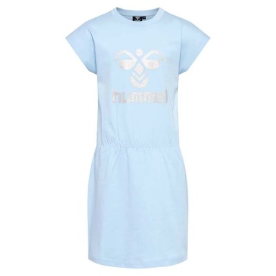 рокля,дамски,поли,и,рокли,hummel,twilight,short,sleeve,dress,blue,(cerulean)